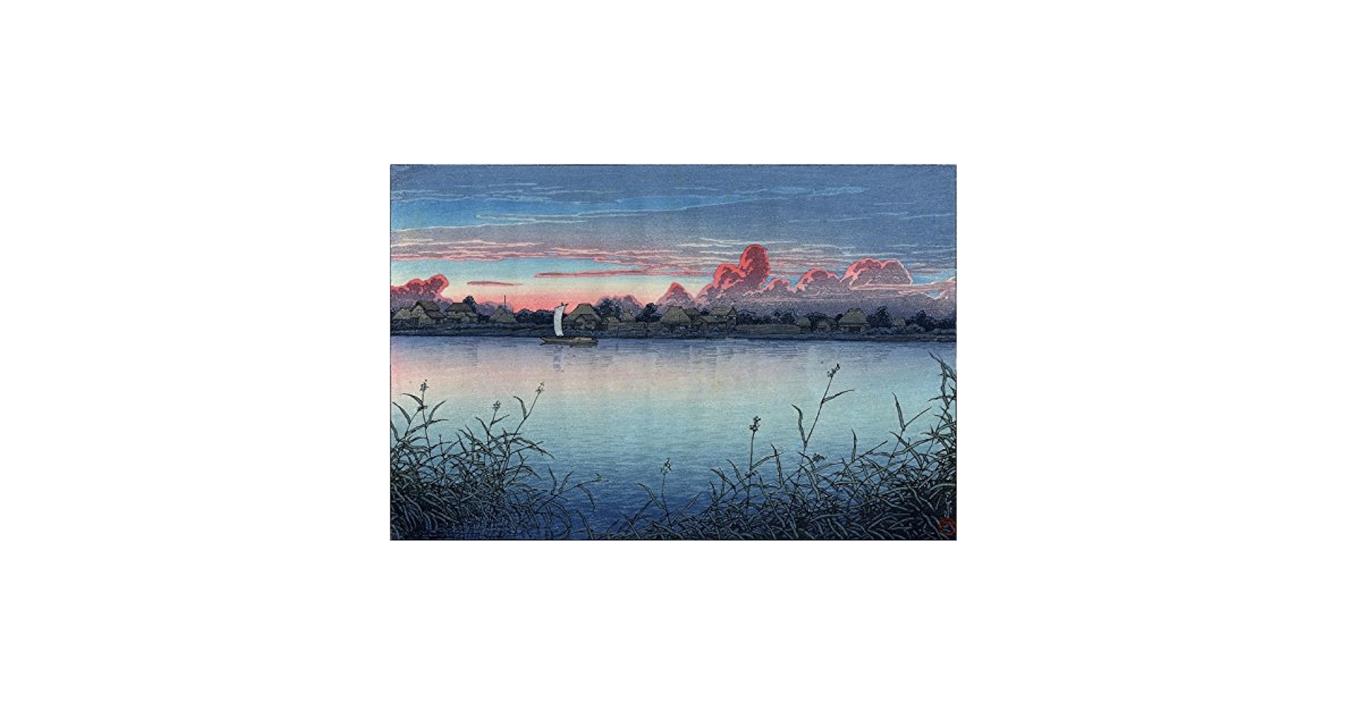 Amazon.com: Japanese Art Print - Urayasu in Early Autumn by